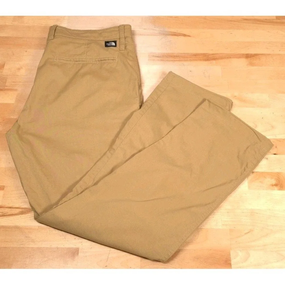 The North Face Mens 34 Khaki Brown NF0A3FZD Stretch Hiking Pants Cinch Hem